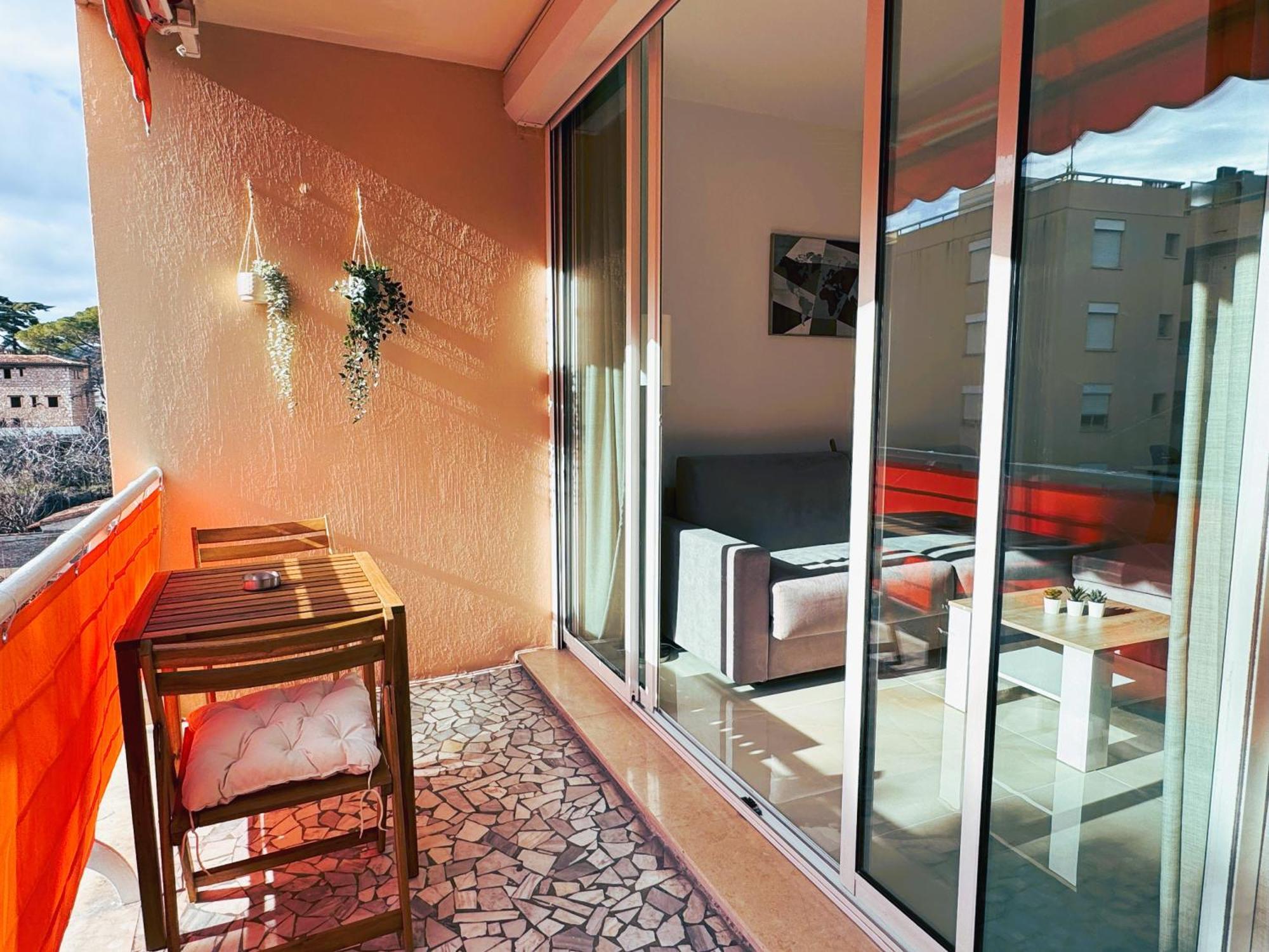 Studio Climatise 600M De La Plage Cagnes-sur-Mer Luaran gambar